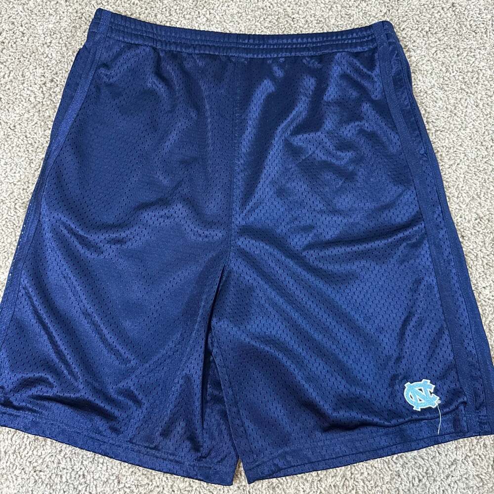 UNC Tar Heels Shorts Youth XL 14-16 (Mens XS) Navy Mesh NCAA Basketball EUC